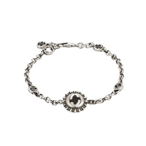 2023 designer new ujia s925 sterling silver homemade old sunflower double g design bracelet net red fashion handwear, Black
2023 designer new ujia s925 sterling silver homemade old sunflower double g design bracelet net red fashion handwear, Black