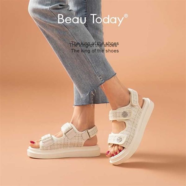 slippersbeautoday platform sandals women lattice round toe hook loop plaid cloth summer casual ladies outdoor shoes handmade 38161 210610, Black
slippersbeautoday platform sandals women lattice round toe hook loop plaid cloth summer casual ladies outdoor shoes handmade 38161 210610, Black
