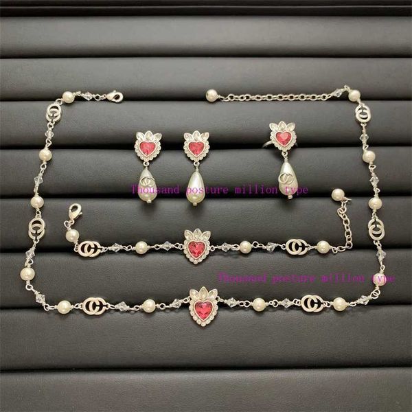 2023 designer new gujia letter love flower lovely style suit/gjia new multilateral diamond pearl necklace bracelet earring ring, Silver
2023 designer new gujia letter love flower lovely style suit/gjia new multilateral diamond pearl necklace bracelet earring ring, Silver