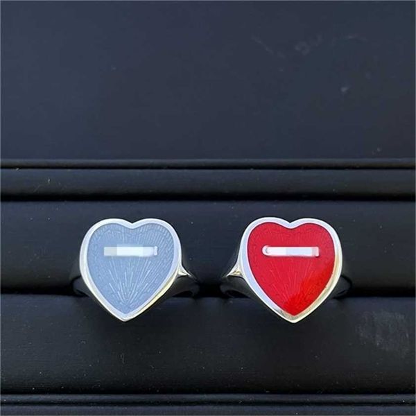 2023 designer new fashion jewelry gujia s925 silver glue dropping love red enamel light blue peach heart women's simple fashion ring
2023 designer new fashion jewelry gujia s925 silver glue dropping love red enamel light blue peach heart women's simple fashion ring