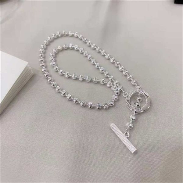 2023 designer new fashion jewelry 925 silver bead carved lovers necklace clavicle chain cool wind
2023 designer new fashion jewelry 925 silver bead carved lovers necklace clavicle chain cool wind