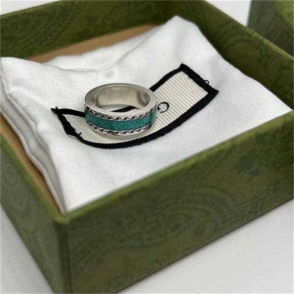 2023 designer new fashion jewelry gujia double letter green enamel ring trend fashion simple couple style, Silver
2023 designer new fashion jewelry gujia double letter green enamel ring trend fashion simple couple style, Silver