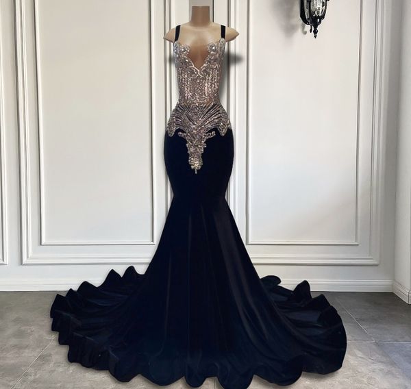 luxury long prom dresses 2023 mermaid style sparkly silver diamond crystals black girl velvet evening gala party gowns robe de soiree custom
luxury long prom dresses 2023 mermaid style sparkly silver diamond crystals black girl velvet evening gala party gowns robe de soiree custom