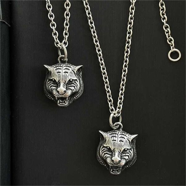 2023 designer new fashion jewelry s925 black silver used animal cow wolf ancient tiger head pendant men and women same fashion couple neckla
2023 designer new fashion jewelry s925 black silver used animal cow wolf ancient tiger head pendant men and women same fashion couple neckla