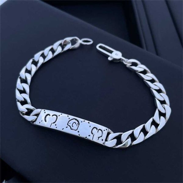 2023 designer new jewelry yintai silver antique letter skull elf bracelet net red men and women alike, Black
2023 designer new jewelry yintai silver antique letter skull elf bracelet net red men and women alike, Black