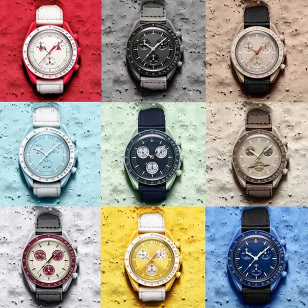 42mm bioceramic planet moon mens watches full function quarz chronograph watch mission to mercury nylon luxury watch limited edition master, Slivery;brown
42mm bioceramic planet moon mens watches full function quarz chronograph watch mission to mercury nylon luxury watch limited edition master, Slivery;brown