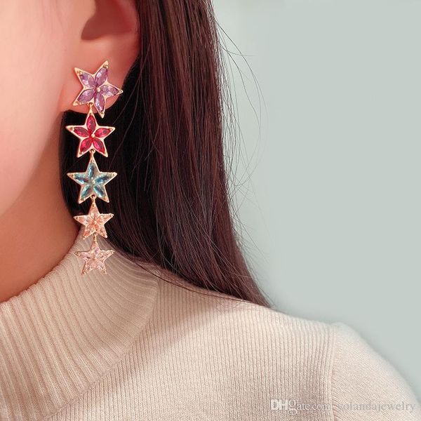 fancy women dangle cartilage earrings stud yellow gold plated colorful cz star tassels girls for party wedding nice gift, Golden;silver
fancy women dangle cartilage earrings stud yellow gold plated colorful cz star tassels girls for party wedding nice gift, Golden;silver