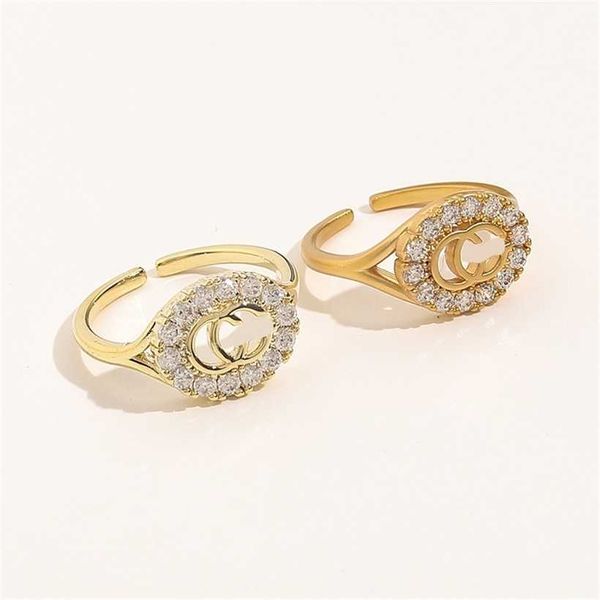 2023 designer new fashion jewelry genuine plated opening double inlaid temperament simple version ring female, Silver
2023 designer new fashion jewelry genuine plated opening double inlaid temperament simple version ring female, Silver