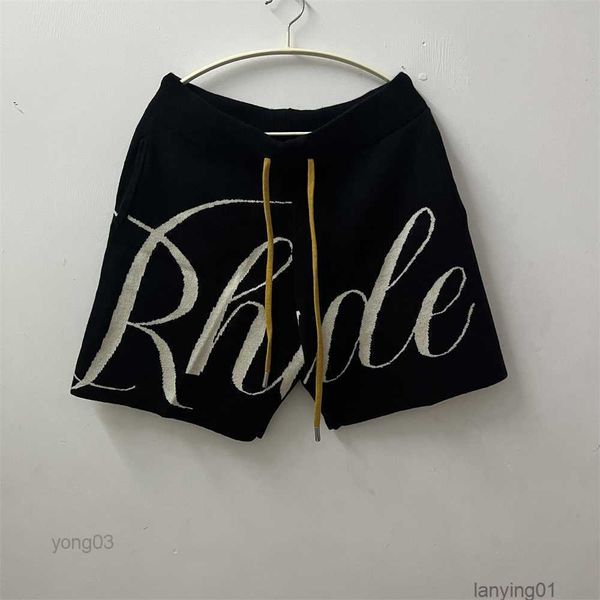 rhude letter jacquard drawstring knitted wool high street shorts men style loose casual five-point pants, White;black
rhude letter jacquard drawstring knitted wool high street shorts men style loose casual five-point pants, White;black