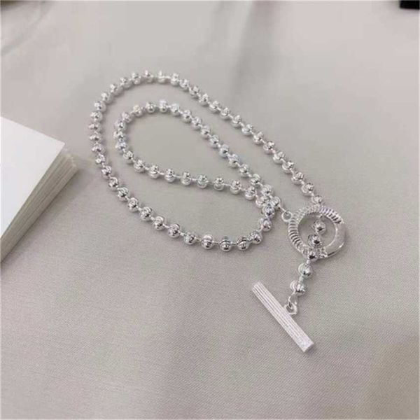 2023 designer new fashion jewelry 925 silver bead carved lovers necklace clavicle chain cool wind
2023 designer new fashion jewelry 925 silver bead carved lovers necklace clavicle chain cool wind