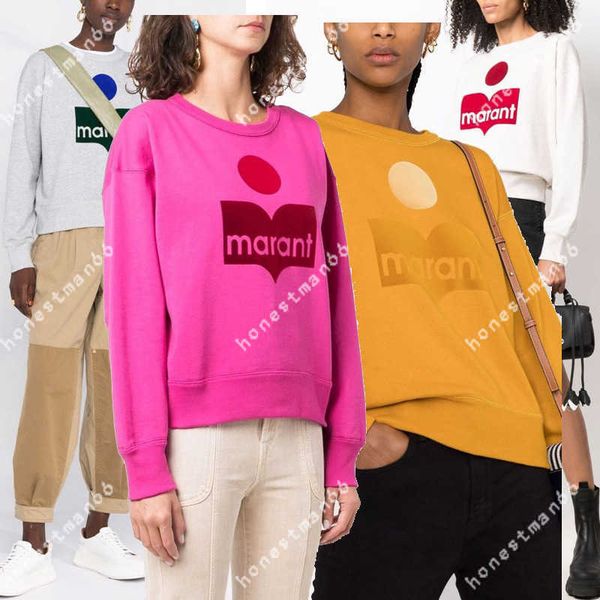 23ss isabel marant women desginer fashion classic cotton sweatshirt new is print contrast flocking short sportshirt fleece round neck plush, Black
23ss isabel marant women desginer fashion classic cotton sweatshirt new is print contrast flocking short sportshirt fleece round neck plush, Black