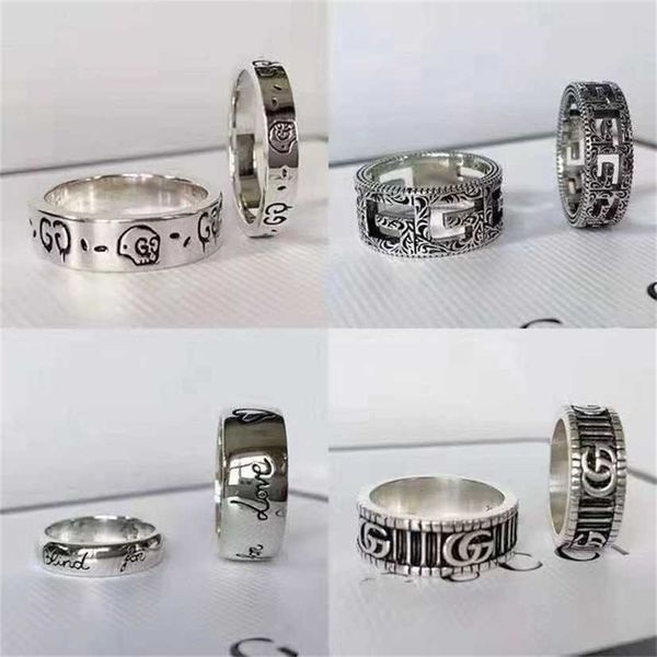 2023 designer new jewelry sterling silver ring double stripe love fearless elf skull
2023 designer new jewelry sterling silver ring double stripe love fearless elf skull