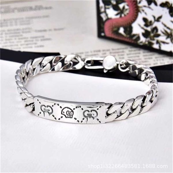 2023 designer new fashion jewelry gujia 925 silver double old skull elf bracelet punk hip hop personality fashion men's and women', Black
2023 designer new fashion jewelry gujia 925 silver double old skull elf bracelet punk hip hop personality fashion men's and women', Black