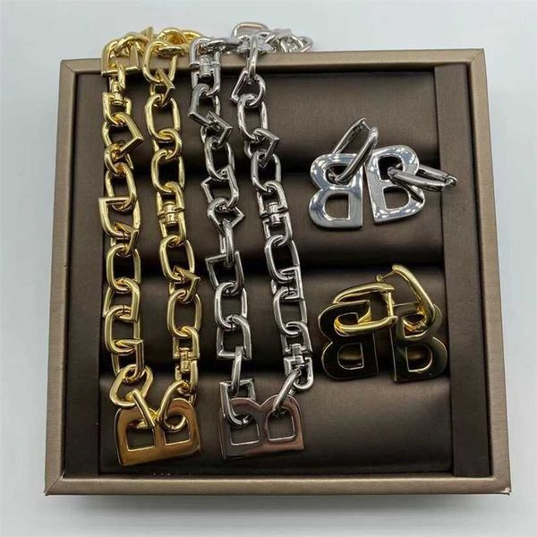 2023 designer new / family new exaggerated b letter earrings female ins hip hop fashion design sense thick clavicle chain, Black
2023 designer new / family new exaggerated b letter earrings female ins hip hop fashion design sense thick clavicle chain, Black