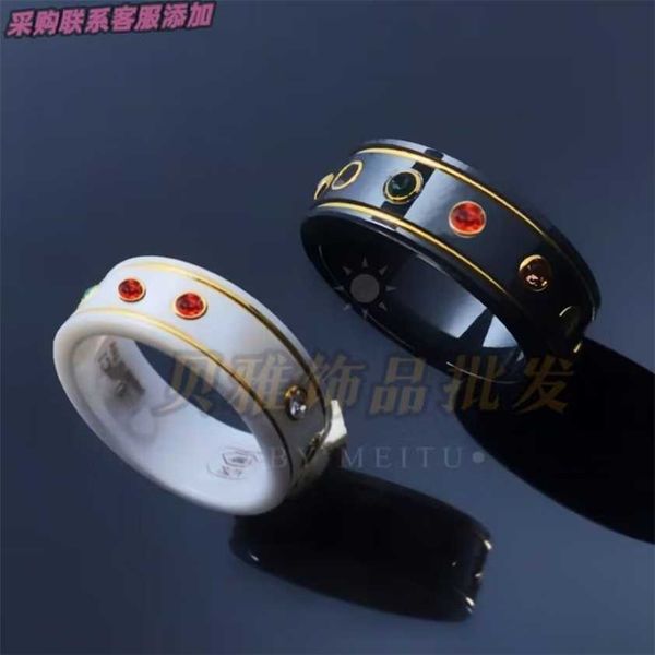 2023 designer new ujia's same red planet g family double phnom penh saturn ceramic ring 100 styles complete, Silver
2023 designer new ujia's same red planet g family double phnom penh saturn ceramic ring 100 styles complete, Silver