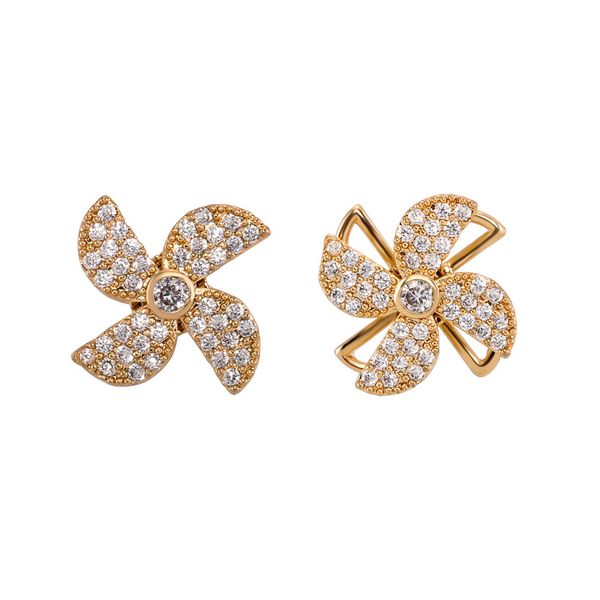 s925 silver diamond stud earrings spinning windmill earrings french delicate design earrings, Golden;silver
s925 silver diamond stud earrings spinning windmill earrings french delicate design earrings, Golden;silver