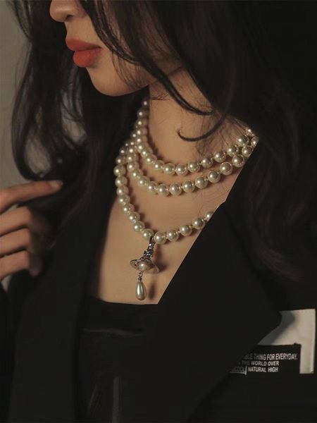 fashionable female necklace brand pearl chain planet necklace saturn pearl necklace satellite clavicle chain atmosphere, Silver
fashionable female necklace brand pearl chain planet necklace saturn pearl necklace satellite clavicle chain atmosphere, Silver