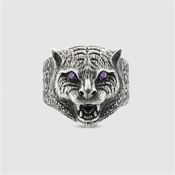 2023 designer new jewelry same antique double tiger head ring fashion straight, Silver
2023 designer new jewelry same antique double tiger head ring fashion straight, Silver