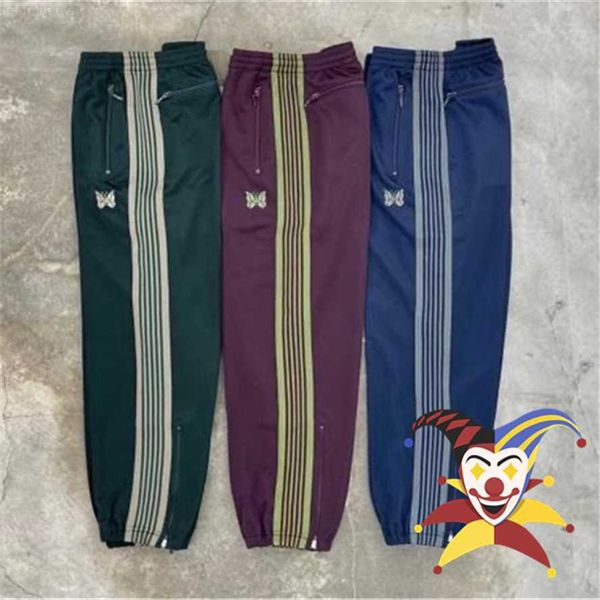 needles pencil pants men women leg zipper needles pants butterfly embroidered double stripe trousers 0318, Black
needles pencil pants men women leg zipper needles pants butterfly embroidered double stripe trousers 0318, Black
