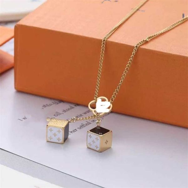 2023 designer new lvjia color gambling god dice necklace l fashion square pendant adjustable versatile girlfriend, Black
2023 designer new lvjia color gambling god dice necklace l fashion square pendant adjustable versatile girlfriend, Black