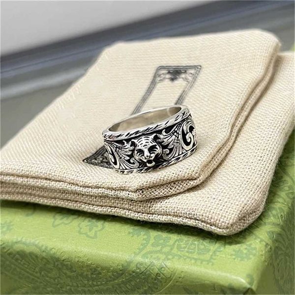 2023 designer new fashion jewelry kmx. gujia 925 silver double tiger head men's women's fashion trendy br wide and narrow ring
2023 designer new fashion jewelry kmx. gujia 925 silver double tiger head men's women's fashion trendy br wide and narrow ring