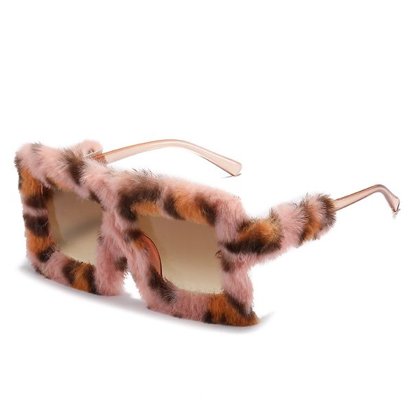 new fluffy cute european and american sunglasses trend prescription mirror glasses personality large frame sunglasses, Silver
new fluffy cute european and american sunglasses trend prescription mirror glasses personality large frame sunglasses, Silver