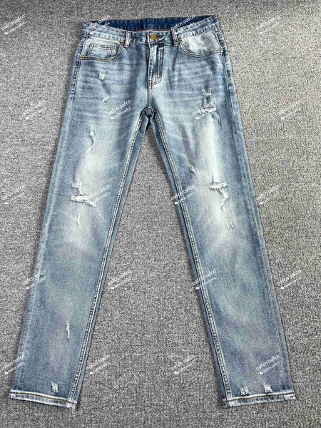23ss men's designer jeans perforated denim fabric slim fit washing process men's fashion jeans men's pants, Blue
23ss men's designer jeans perforated denim fabric slim fit washing process men's fashion jeans men's pants, Blue
