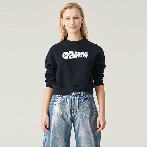 ganni 23ss fashion hoodie pullover jumper black towel embroidered round neck sports casual sweater coat women
ganni 23ss fashion hoodie pullover jumper black towel embroidered round neck sports casual sweater coat women