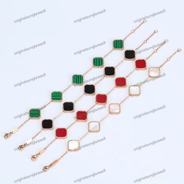 chains for men designer bracelet classic 4 four leaf clover pendant necklaces mother of pearl stainless steel plated gold chain for women gi, Black
chains for men designer bracelet classic 4 four leaf clover pendant necklaces mother of pearl stainless steel plated gold chain for women gi, Black
