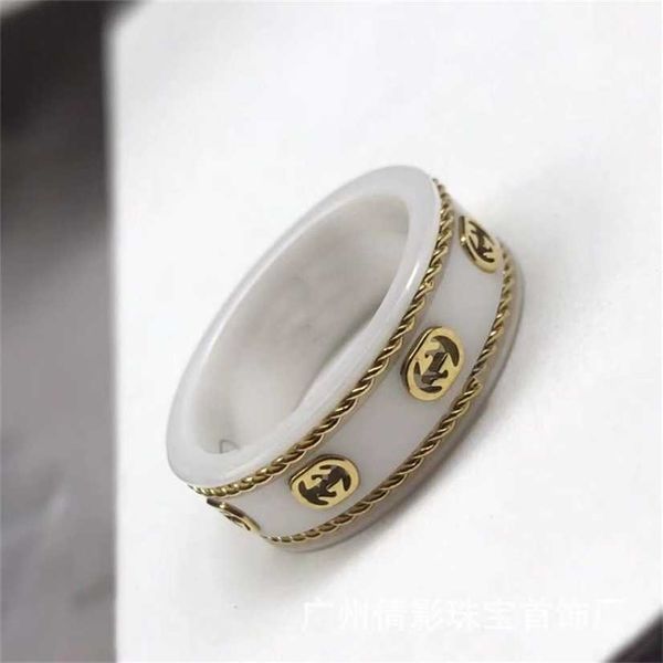 2023 designer new jewelry silver double black and white ceramic ring 18k honeybee planet
2023 designer new jewelry silver double black and white ceramic ring 18k honeybee planet