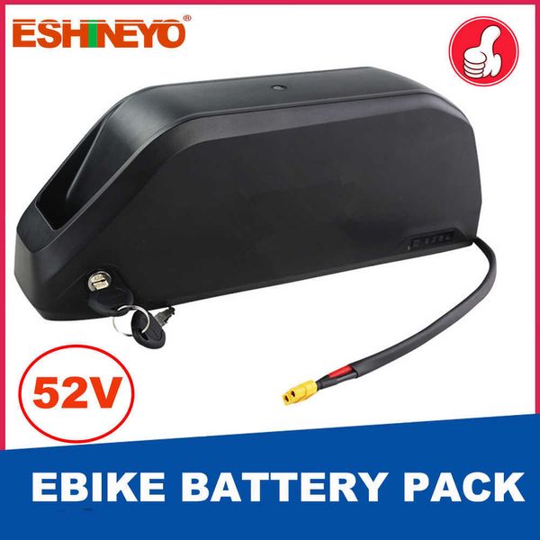 Image of Down tube 52V Electric Bike Battery Pack 15AH 20AH 18650 Lithium Batteries For E-bike 750W 1000W 1500W Motor Power