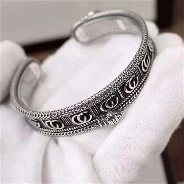 2023 designer new fashion jewelry gujia double stripe three-dimensional king snake open gear trim light luxury fashion men's bracelet, Black
2023 designer new fashion jewelry gujia double stripe three-dimensional king snake open gear trim light luxury fashion men's bracelet, Black