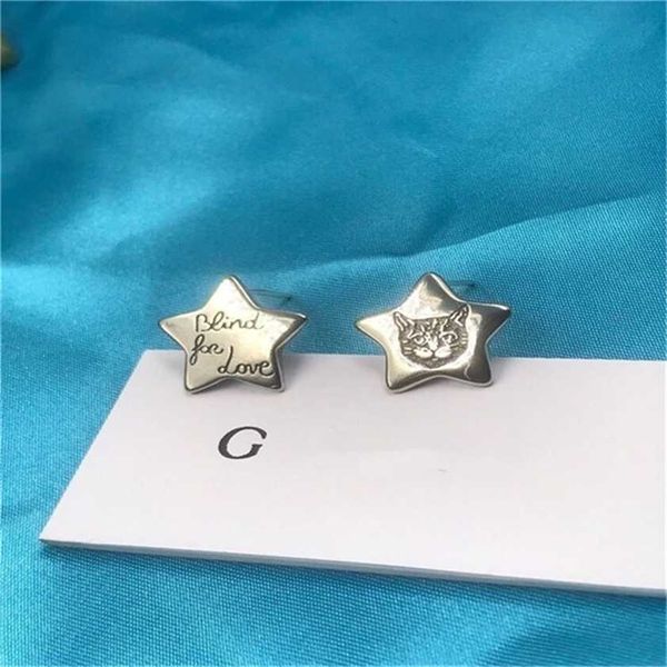 2023 designer new fashion jewelry gujia fashion star shaped blind for love cat gujia personality s925 silver needle earrings, Golden
2023 designer new fashion jewelry gujia fashion star shaped blind for love cat gujia personality s925 silver needle earrings, Golden