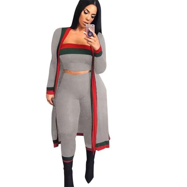 fashion casual dresses striped 3 pieces sets womens outfits long cloak strapless overalls bodysuit women tanks legging clothing mid skirts s, Black;gray
fashion casual dresses striped 3 pieces sets womens outfits long cloak strapless overalls bodysuit women tanks legging clothing mid skirts s, Black;gray