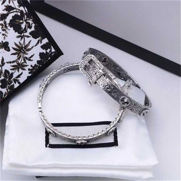 2023 designer new fashion jewelry silver 925 ancient double interlocking carved vine pattern belt bracelet for old fashion men, Black
2023 designer new fashion jewelry silver 925 ancient double interlocking carved vine pattern belt bracelet for old fashion men, Black