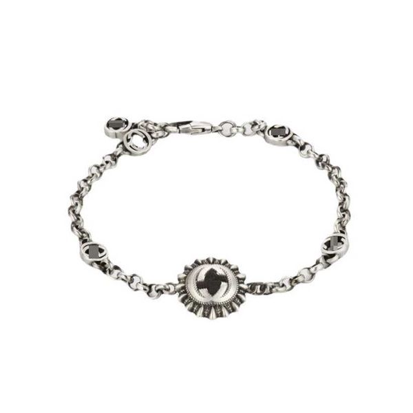 2023 designer new ujia s925 sterling silver homemade old sunflower double g design bracelet net red fashion handwear, Black
2023 designer new ujia s925 sterling silver homemade old sunflower double g design bracelet net red fashion handwear, Black