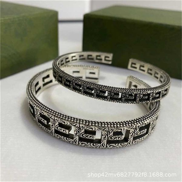 2023 designer new fashion jewelry gujia double square hollowed out carved with old patterns couple bracelet tide br men and women, Black
2023 designer new fashion jewelry gujia double square hollowed out carved with old patterns couple bracelet tide br men and women, Black