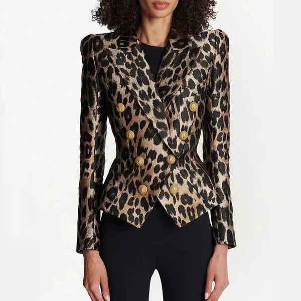 womens suits blazers tide brand retro designer fashion leopard print series suit jacket double-breasted slim plus size women's clothing, White;black
womens suits blazers tide brand retro designer fashion leopard print series suit jacket double-breasted slim plus size women's clothing, White;black