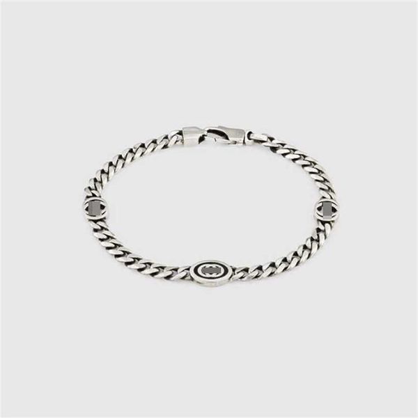 2023 designer new jewelry double bracelet edition sterling silver distressed fashion trend versatile men's and women's lover gift, Black
2023 designer new jewelry double bracelet edition sterling silver distressed fashion trend versatile men's and women's lover gift, Black