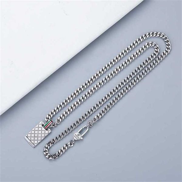 2023 designer new jewelry double color lingge rectangle brand necklace fashion men's and women's lovers' elf skull sweater ch, Silver
2023 designer new jewelry double color lingge rectangle brand necklace fashion men's and women's lovers' elf skull sweater ch, Silver