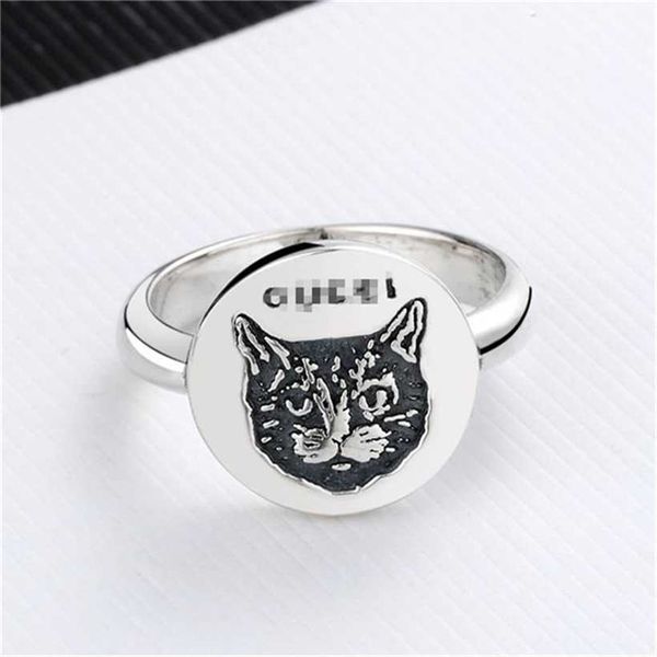 2023 designer new fashion xiao zhan's same style ancient family double women's thai silver joseph round cat's head ring jewel
2023 designer new fashion xiao zhan's same style ancient family double women's thai silver joseph round cat's head ring jewel