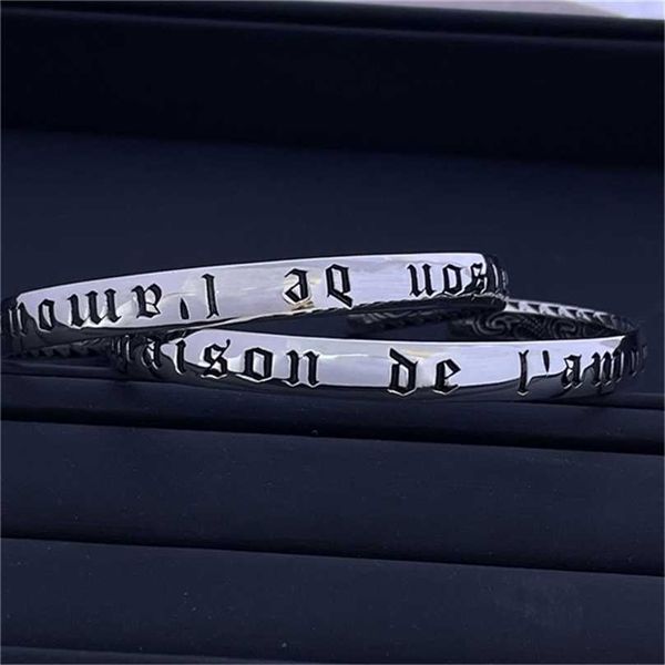 2023 designer new fashion jewelry 925 silver carved rattan de l'amour love ancient men's and women's bracelet, Black
2023 designer new fashion jewelry 925 silver carved rattan de l'amour love ancient men's and women's bracelet, Black