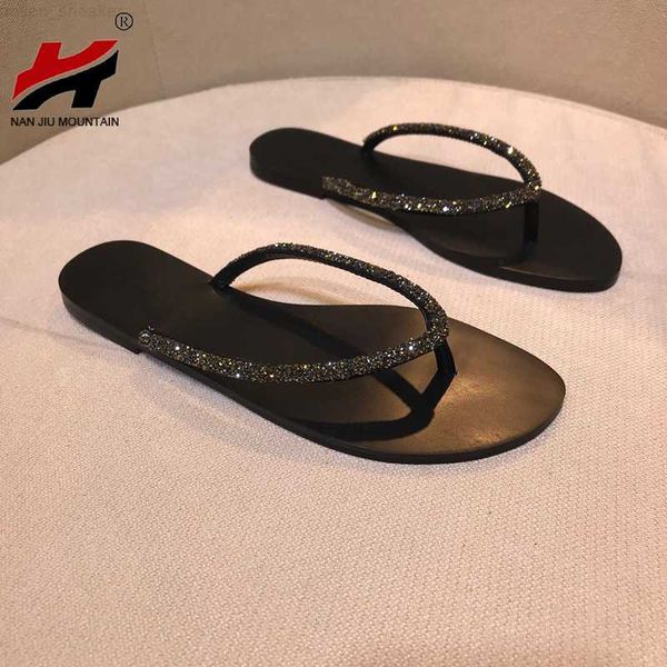 2022 summer flip flops women rhinestones slippers black simple sandals plus size 41 0318
2022 summer flip flops women rhinestones slippers black simple sandals plus size 41 0318