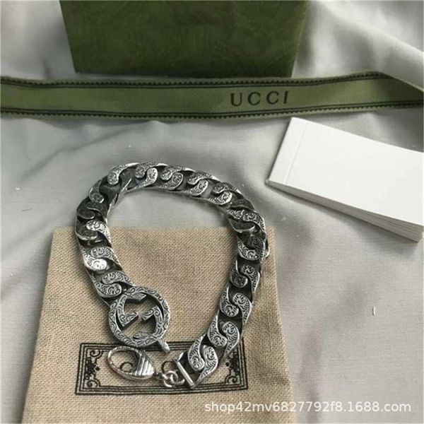2023 designer new fashion jewelry antique twist bracelet used couple bracelet carved cuban style, Black
2023 designer new fashion jewelry antique twist bracelet used couple bracelet carved cuban style, Black