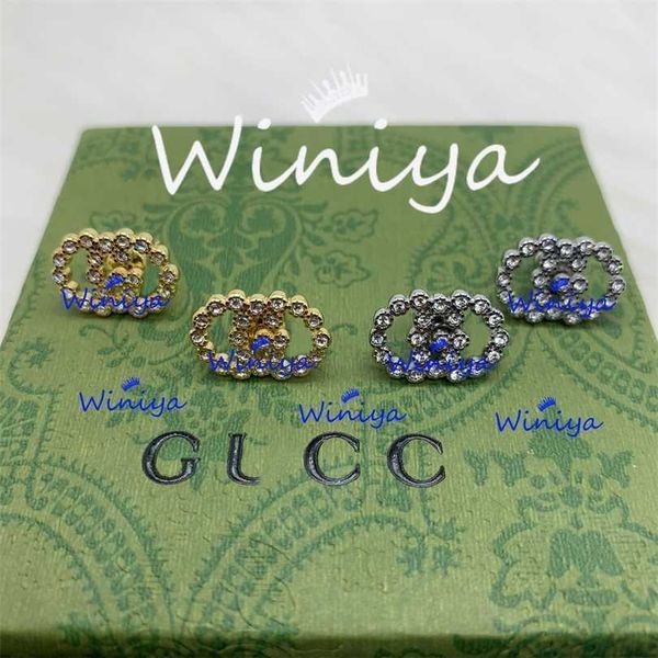 2023 designer new g earrings / gujia new letters diamond inlaid simple temperament personality small fashion trend earrings, Golden
2023 designer new g earrings / gujia new letters diamond inlaid simple temperament personality small fashion trend earrings, Golden