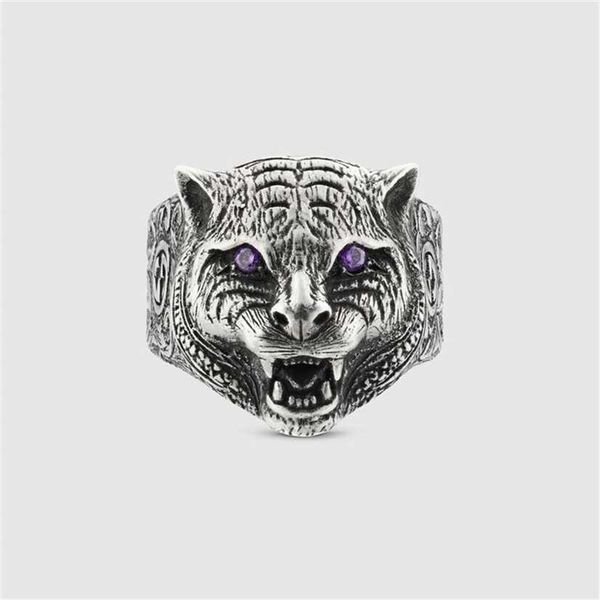 2023 designer new jewelry same antique double tiger head ring fashion straight, Silver
2023 designer new jewelry same antique double tiger head ring fashion straight, Silver