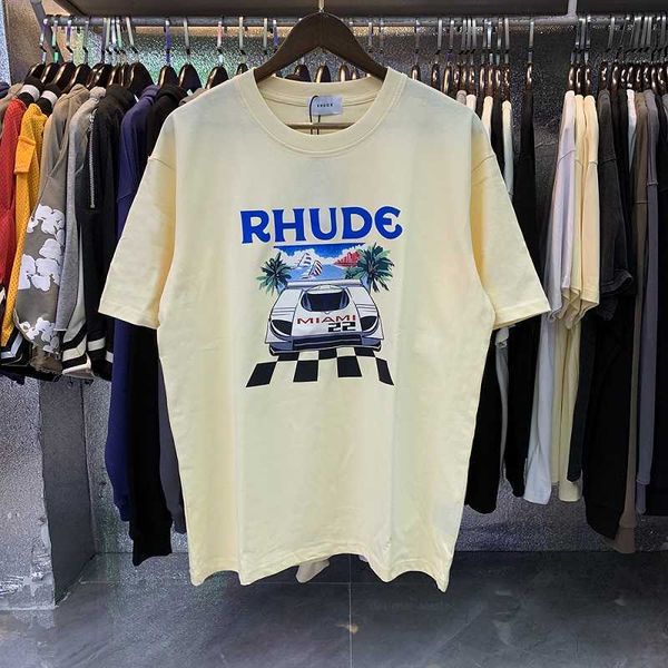 rhude oversized t-shirt miami station limit men pure cotton short sleeve tees graphic t shirts, White;black
rhude oversized t-shirt miami station limit men pure cotton short sleeve tees graphic t shirts, White;black