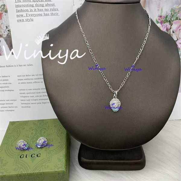2023 designer new g family necklace earrings/gujia new letter inlaid diamond thin sweater chain earrings temperament light luxury jewelry, Silver
2023 designer new g family necklace earrings/gujia new letter inlaid diamond thin sweater chain earrings temperament light luxury jewelry, Silver
