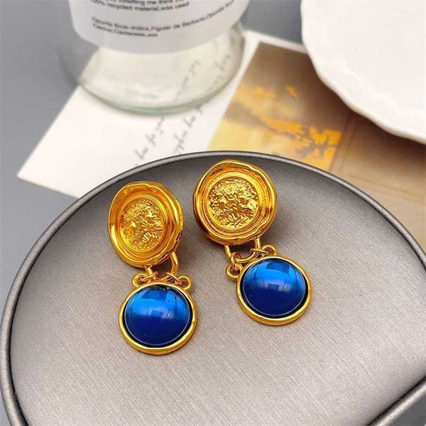 brand earrings french style celi glazed coin relief design earrings middle ancient court earrings, Golden
brand earrings french style celi glazed coin relief design earrings middle ancient court earrings, Golden