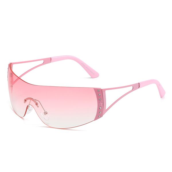 rimless diamond one-piece fashion glasses trend sports glasses future wind fashion women's sense sunglasses, Silver
rimless diamond one-piece fashion glasses trend sports glasses future wind fashion women's sense sunglasses, Silver